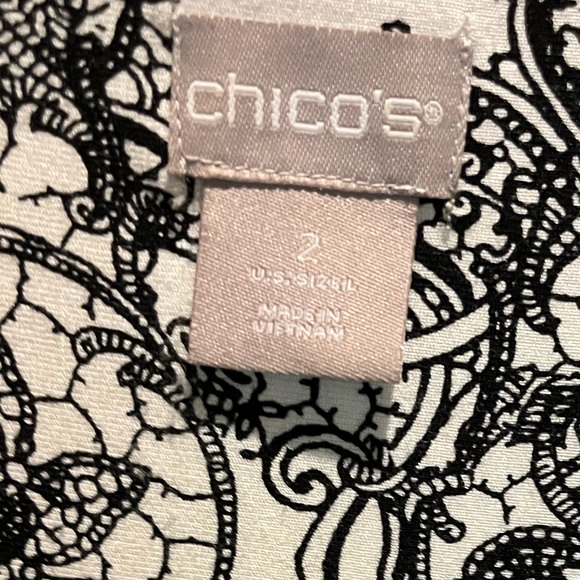 WOMENS CHICO’S 2/L DETAIL TOP - Picture 3 of 8